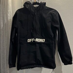 Black/camo Off-Road Pullover rain/wind coat